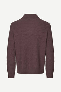 Samsøe Samsøe - Sacaiden Polo - Raisin Pullover Samsøe Samsøe