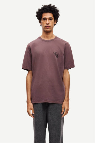 Samsøe Samsøe - Saphil T-Shirt - Washed Raisin Wallpaper T-Shirts Samsøe Samsøe