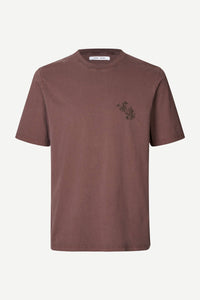 Samsøe Samsøe - Saphil T-Shirt - Washed Raisin Wallpaper T-Shirts Samsøe Samsøe