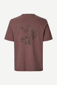 Samsøe Samsøe - Saphil T-Shirt - Washed Raisin Wallpaper T-Shirts Samsøe Samsøe