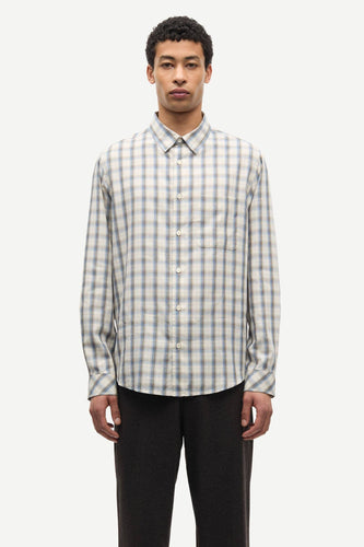 Samsøe Samsøe - Saryan J Shirt - Bright Cobalt Ch. Hemden Samsøe Samsøe