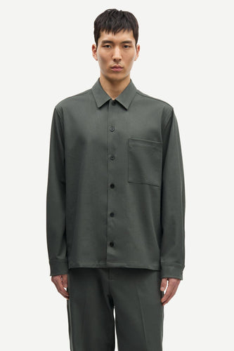 Samsøe Samsøe - Sadamon Go Overshirt - Dark Evergreen Hemden Samsøe Samsøe