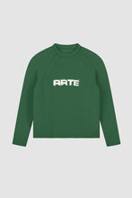 Laden Sie das Bild in den Galerie-Viewer, Arte Antwerp - Pixel Front Knit Sweater - Green Pullover Arte Antwerp
