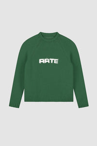 Arte Antwerp - Pixel Front Knit Sweater - Green Pullover Arte Antwerp