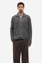 Laden Sie das Bild in den Galerie-Viewer, Samsøe Samsøe - SAJOB ZIP CARDIGAN - Dark grey mel. Cardigan Samsøe Samsøe
