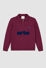 Laden Sie das Bild in den Galerie-Viewer, Arte Antwerp - Polo Sweatshirt - Bordeaux Pullover Arte Antwerp

