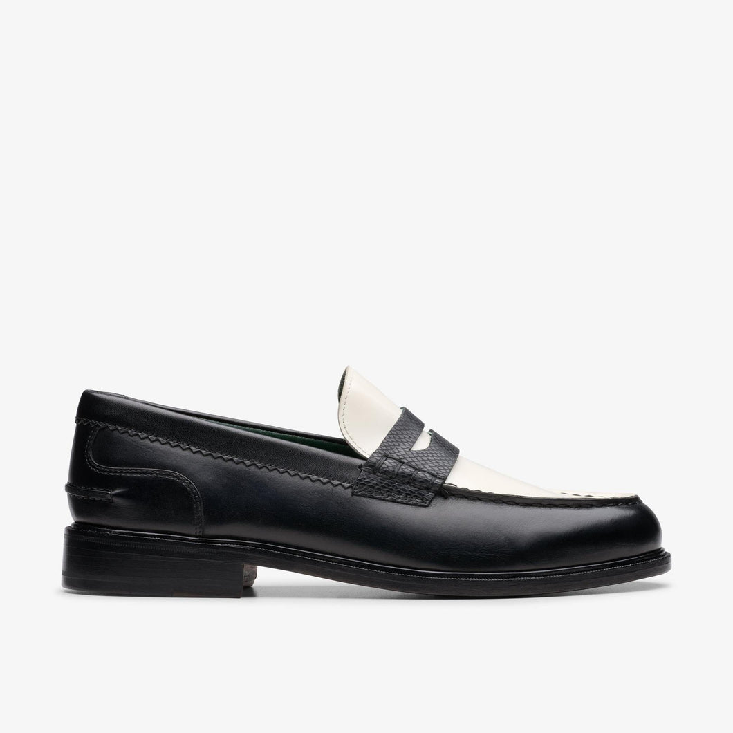Clarks - Craft James Lo - Schwarze Kombination Schuhe Clarks