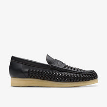 Laden Sie das Bild in den Galerie-Viewer, Clarks - WB Penny Weave - Schwarzes Leder Schuhe Clarks

