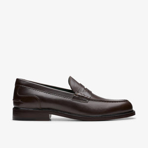 Clarks - Craft James Lo - Dunkelbraunes Leder Schuhe Clarks
