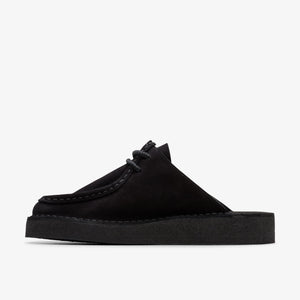 Clarks - Desert Nomad Mule - Schwarzes Wildleder Schuhe Clarks