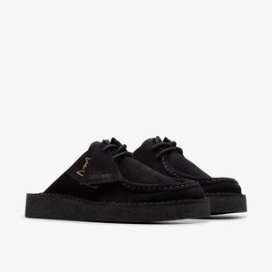Clarks - Desert Nomad Mule - Schwarzes Wildleder Schuhe Clarks