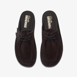 Clarks - Desert Nomad Mule - Schwarzes Wildleder Schuhe Clarks