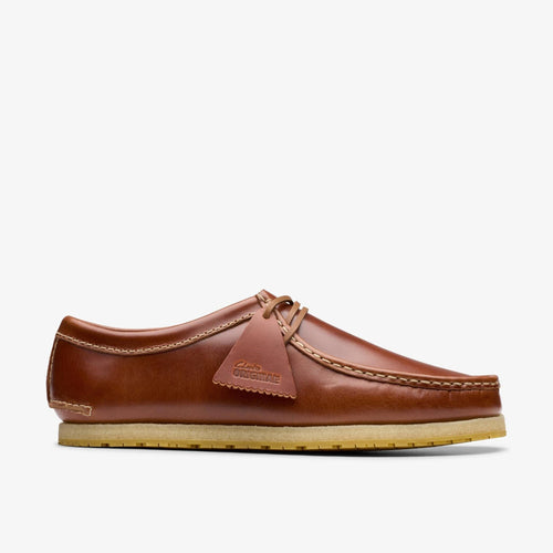 Clarks - Godney Lace - Braunes Leder Schuhe Clarks