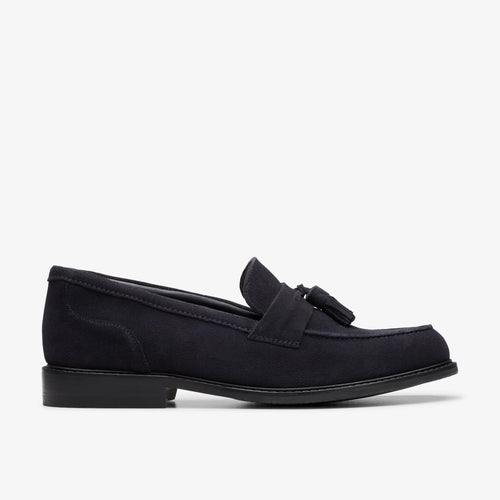 Clarks - CraftArlo Step - Dunkelblaues Veloursleder Schuhe Clarks