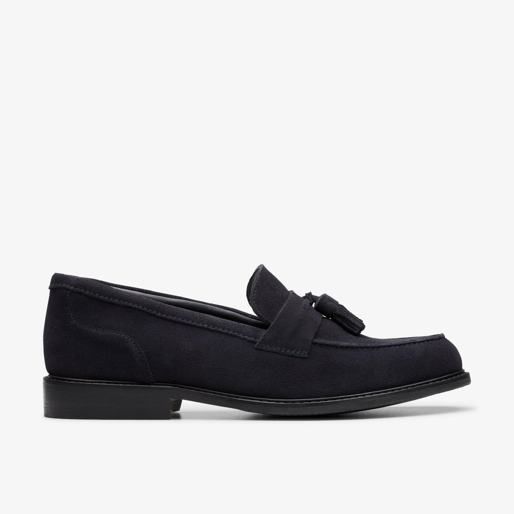 Clarks - CraftArlo Step - Dunkelblaues Veloursleder Schuhe Clarks