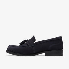 Laden Sie das Bild in den Galerie-Viewer, Clarks - CraftArlo Step - Dunkelblaues Veloursleder Schuhe Clarks
