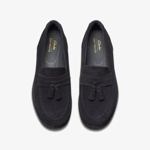 Clarks - CraftArlo Step - Dunkelblaues Veloursleder Schuhe Clarks