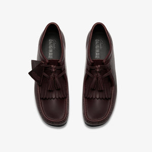 Clarks - Wallabee - Purple Grape Leather Schuhe Clarks