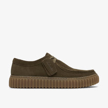 Laden Sie das Bild in den Galerie-Viewer, Clarks - Torhill Lo - Olivgrünes Veloursleder
