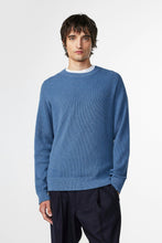 Laden Sie das Bild in den Galerie-Viewer, NN07 - Kevin Bio-Baumwolle Pullover - Beringmeer-Blau Sweatshirts NN07
