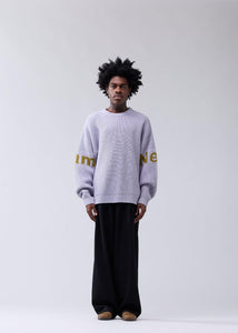 New Amsterdam - Name Crew Knit - Sea Fog Pullover New Amsterdam