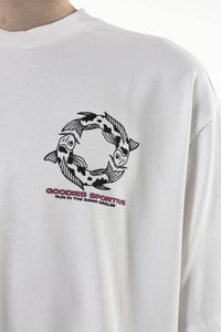 Goodies Sportive - Carp T-Shirt - White T-Shirts Goodies Sportive
