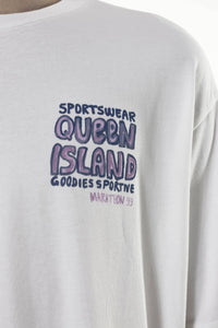 Goodies Sportive - Queen Island T-Shirt - White T-Shirts Goodies Sportive