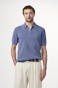 NN07 - Danny Polo Shirt - Beringmeer-Blau T-Shirts NN07