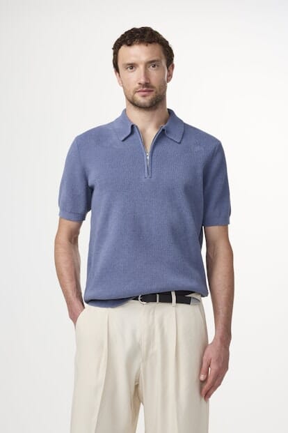 NN07 - Danny Polo Shirt - Beringmeer-Blau T-Shirts NN07