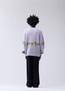 New Amsterdam - Name Crew Knit - Sea Fog Pullover New Amsterdam