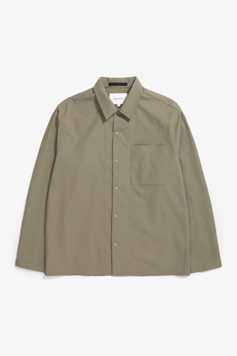 Norse Projects - Carsten Solotex Twill Shirt LS - Sediment Green Hemden Norse Projects