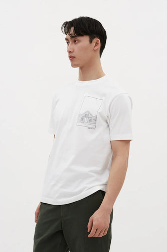 Norse Projects - Johannes Organic Kanonbadsvej Print T-Shirt - White T-Shirts Norse Projects
