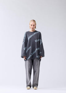 New Amsterdam - Jacquard Knit Pullover - Shark Green/Teal Sweatshirts New Amsterdam