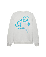 Laden Sie das Bild in den Galerie-Viewer, New Amsterdam - Love Connect Crewneck - Grey Melange Sweatshirts New Amsterdam
