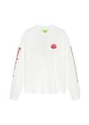 Laden Sie das Bild in den Galerie-Viewer, New Amsterdam - LOGO LONGSLEEVE WASHED WHITE/DEEP RED Longsleeves New Amsterdam
