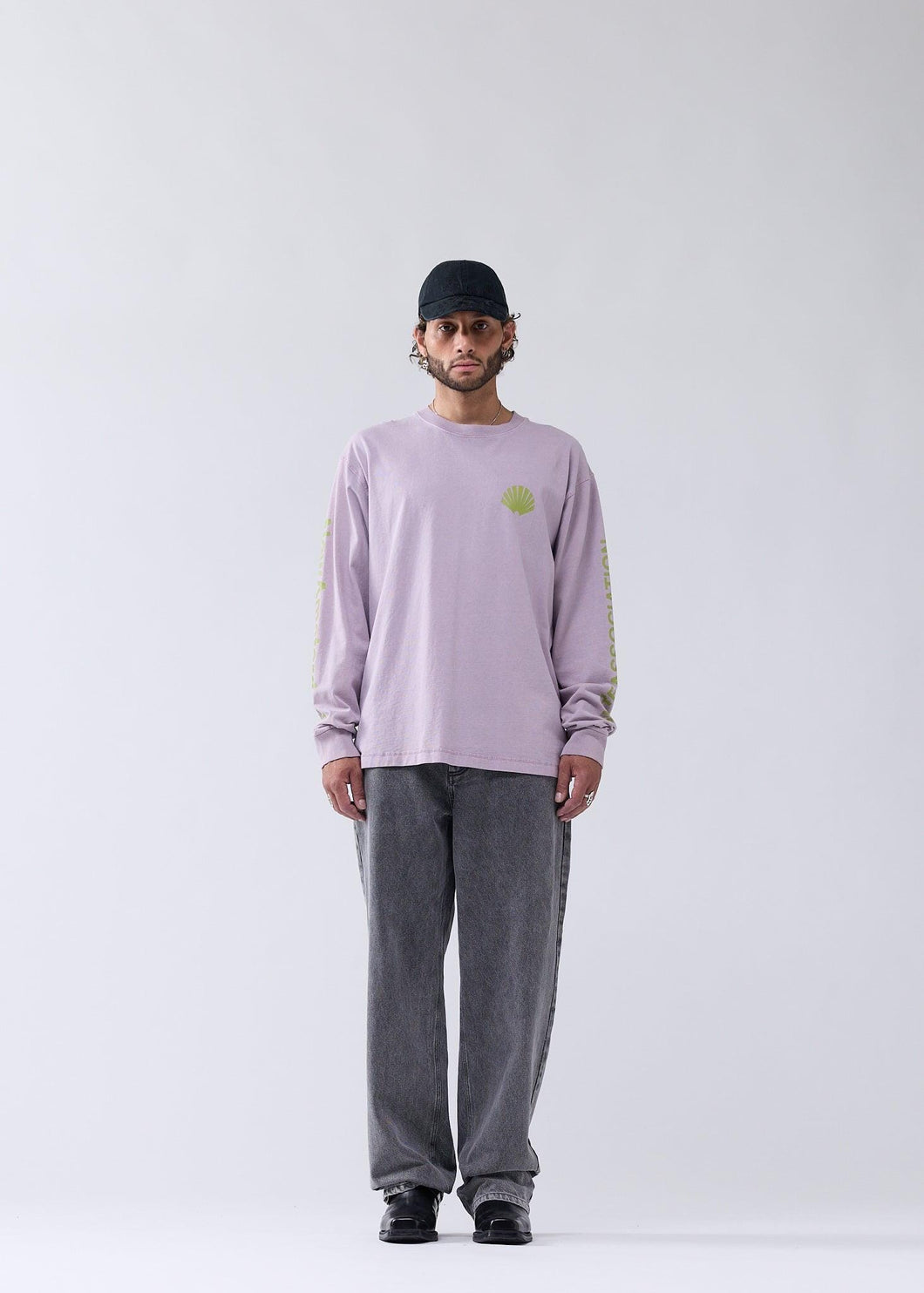 New Amsterdam - Logo Longsleeve - Sea Fog Longsleeves New Amsterdam