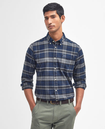 Barbour - Betsom Tailored Hemd - Grey Marl Hemden Barbour