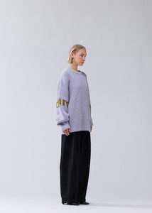New Amsterdam - Name Crew Knit - Sea Fog Pullover New Amsterdam