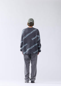 New Amsterdam - Jacquard Knit Pullover - Shark Green/Teal Sweatshirts New Amsterdam