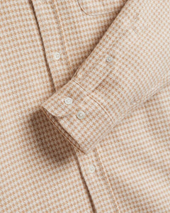 Portuguese Flannel - Abstract Pied Poule Hemd - Creme Hemden Portuguese Flannel