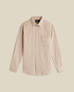Portuguese Flannel - Abstract Pied Poule Hemd - Creme Hemden Portuguese Flannel