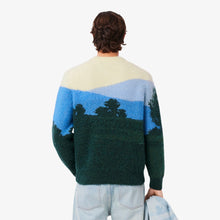 Laden Sie das Bild in den Galerie-Viewer, Lacoste - Alpaka Crewneck Sweater - Green/Blue Pullover Lacoste
