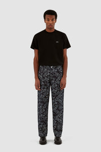 Arte Antwerp - Jonas Flower Pants - Navy Hosen Arte Antwerp