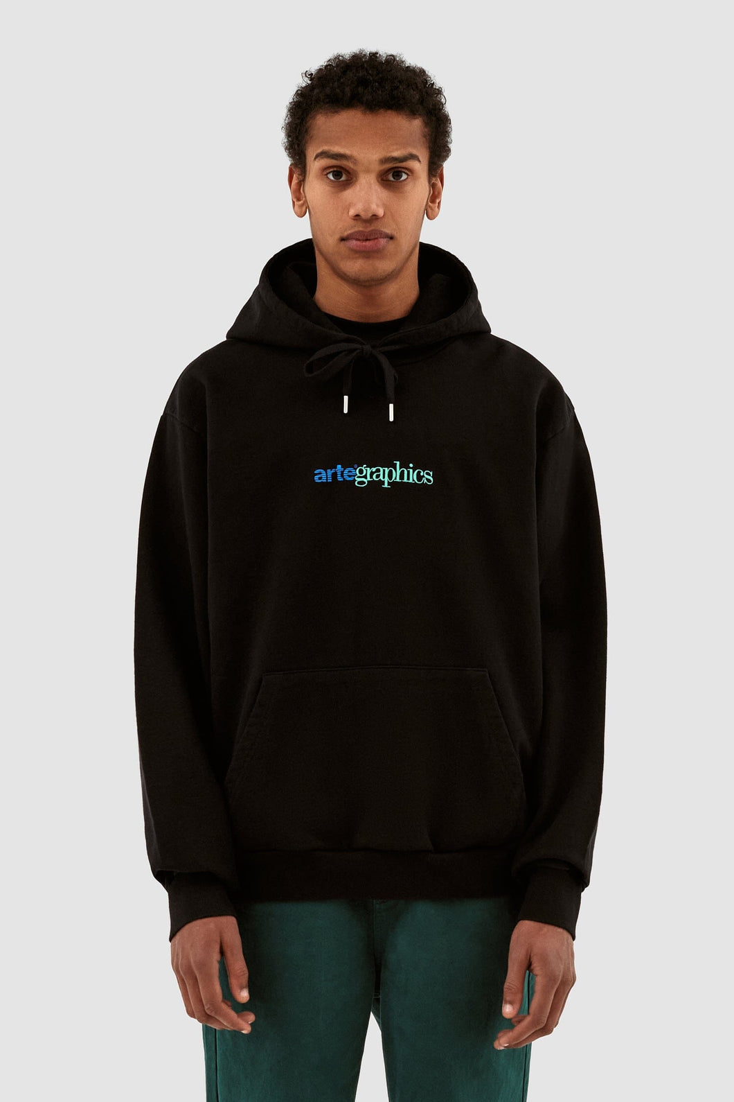 Arte Antwerp - Harmon Graphic Hoodie - Black Sweatshirts Arte Antwerp