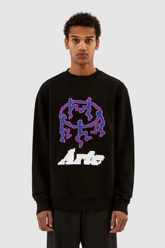 Arte Antwerp - Cohen Pixel Dancers Sweater - Black Sweatshirts Arte Antwerp