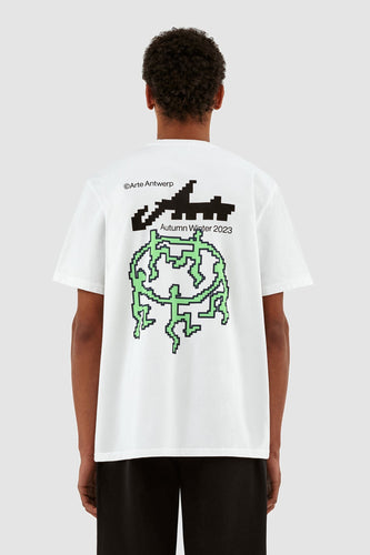 Arte Antwerp - Tommy Back Pixel Dancers T-Shirt - White T-Shirts Arte Antwerp