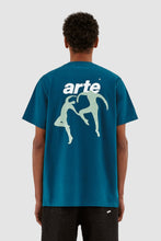 Laden Sie das Bild in den Galerie-Viewer, Arte Antwerp - Tommy Back Dancers T-Shirt - Petrol Blue T-Shirts Arte Antwerp
