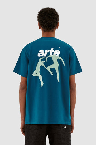 Arte Antwerp - Tommy Back Dancers T-Shirt - Petrol Blue T-Shirts Arte Antwerp