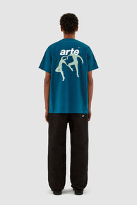 Arte Antwerp - Tommy Back Dancers T-Shirt - Petrol Blue T-Shirts Arte Antwerp