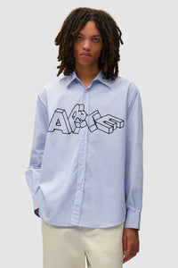 Arte Antwerp - Arte Blocks Shirt - Blue Hemden Arte Antwerp